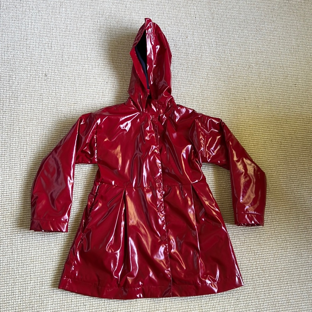 Red rain jacket